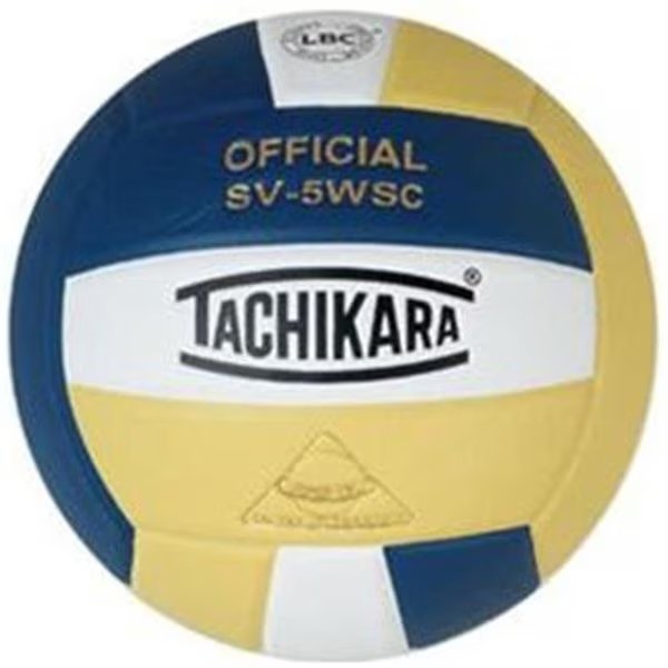 Tachikara SV5WSC.NWVG Sensi-Tec Composite High Performance Volleyball - Navy-White-Vintage Gold, Tachikara, Mfr#: SV5WSC.NWVG